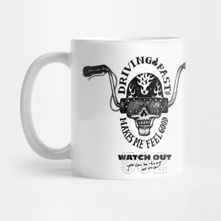 driving fast Mug